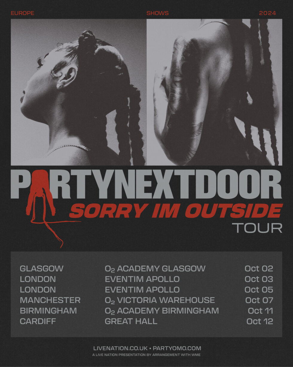 PARTYNEXTDOOR ANNOUNCES PARTYNEXTDOOR: SORRY I’M OUTSIDE TOUR - Essex ...